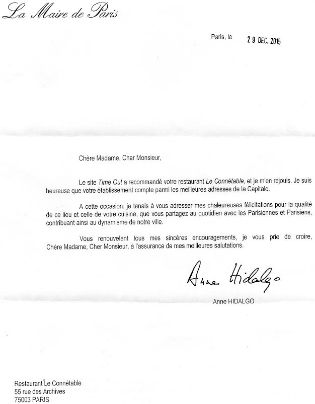 Mme Anne idalgo Maire de Paris